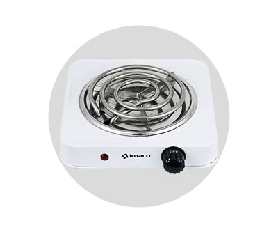 Cocina Eléctrica 1 Hornilla Imaco HP-1000 Blanco – INCHE